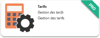 Tarifs