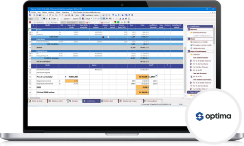 Tableau de bord OPTIMA Coefficient