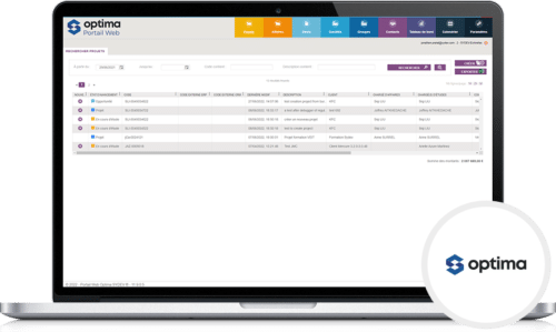 Interface Web Optima 12