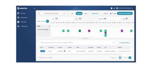 SESAME écrans Gestion des plannings