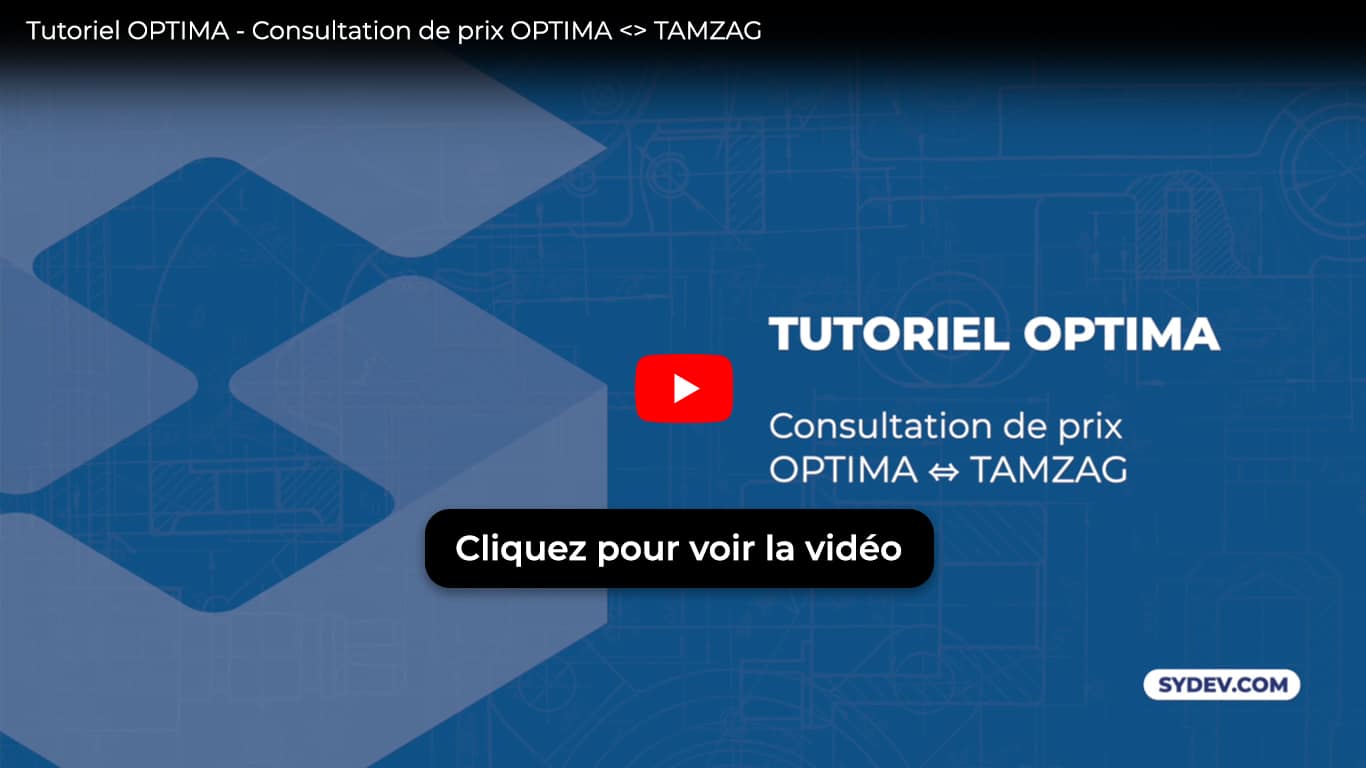 Tutoriel OPTIMA Consultation de prix
